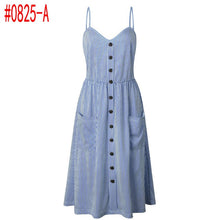 Load image into Gallery viewer, Loose Straps Sleeveless Dress Elegant  Casual - red-que