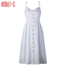 Load image into Gallery viewer, Loose Straps Sleeveless Dress Elegant  Casual - red-que