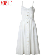 Load image into Gallery viewer, Loose Straps Sleeveless Dress Elegant  Casual - red-que