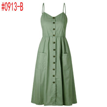 Load image into Gallery viewer, Loose Straps Sleeveless Dress Elegant  Casual - red-que