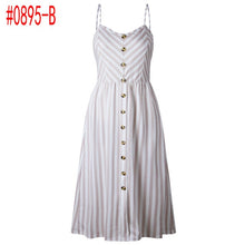 Load image into Gallery viewer, Loose Straps Sleeveless Dress Elegant  Casual - red-que