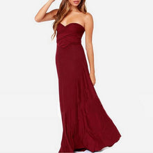 Load image into Gallery viewer, Loose Straps Sleeveless Dress Elegant  Casual - red-que