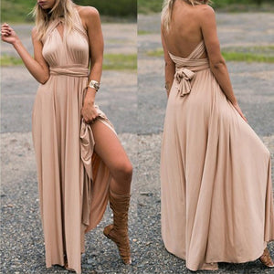 Loose Straps Sleeveless Dress Elegant  Casual - red-que