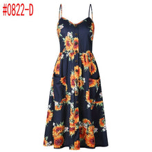 Load image into Gallery viewer, Loose Straps Sleeveless Dress Elegant  Casual - red-que