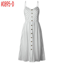 Load image into Gallery viewer, Loose Straps Sleeveless Dress Elegant  Casual - red-que