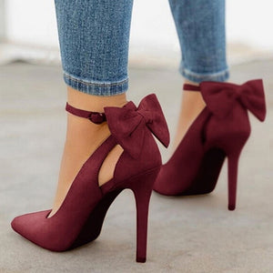 Women High Heels Brand Pumps Women Shoes - red-que