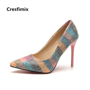 Cresfimix femmes hauts Heels - red-que